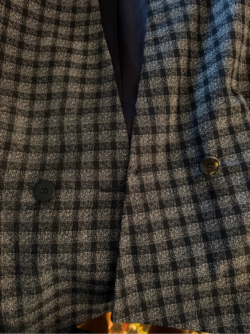 Vintage Christian Dior The Suit Women's Gray Plaid Suit Jacket & Pencil Skirt - Picture 5 of 14